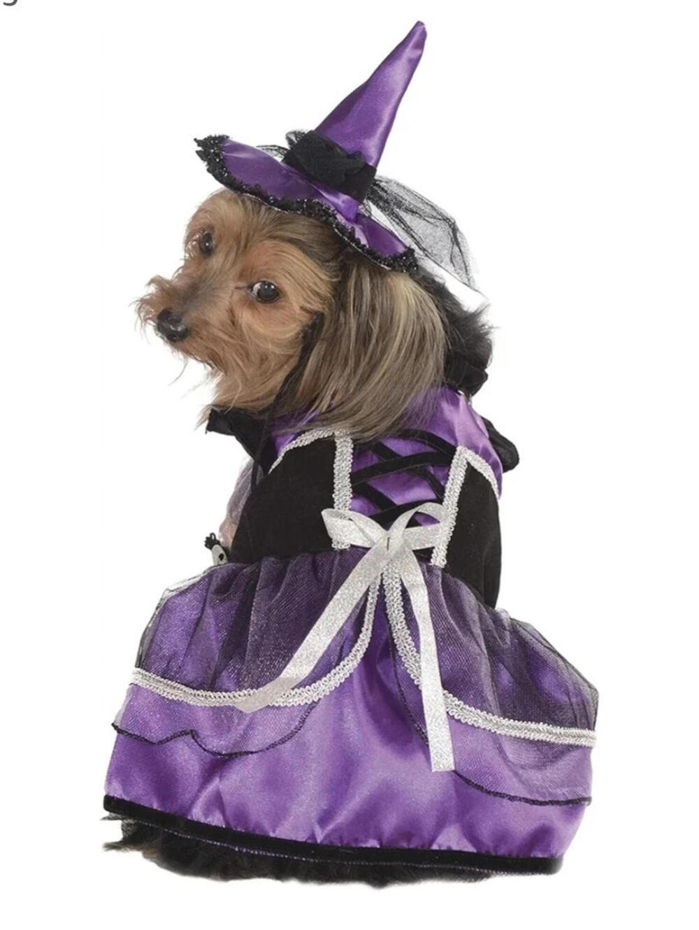 Purple Witch Pet Costume with Hat X-Large